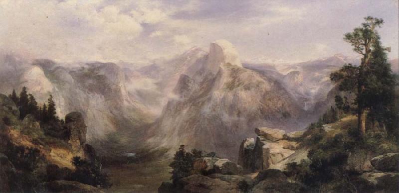 Thomas Moran Half Dome,Yosemite oil painting picture